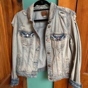 American Eagle Distressed Jean Jacket